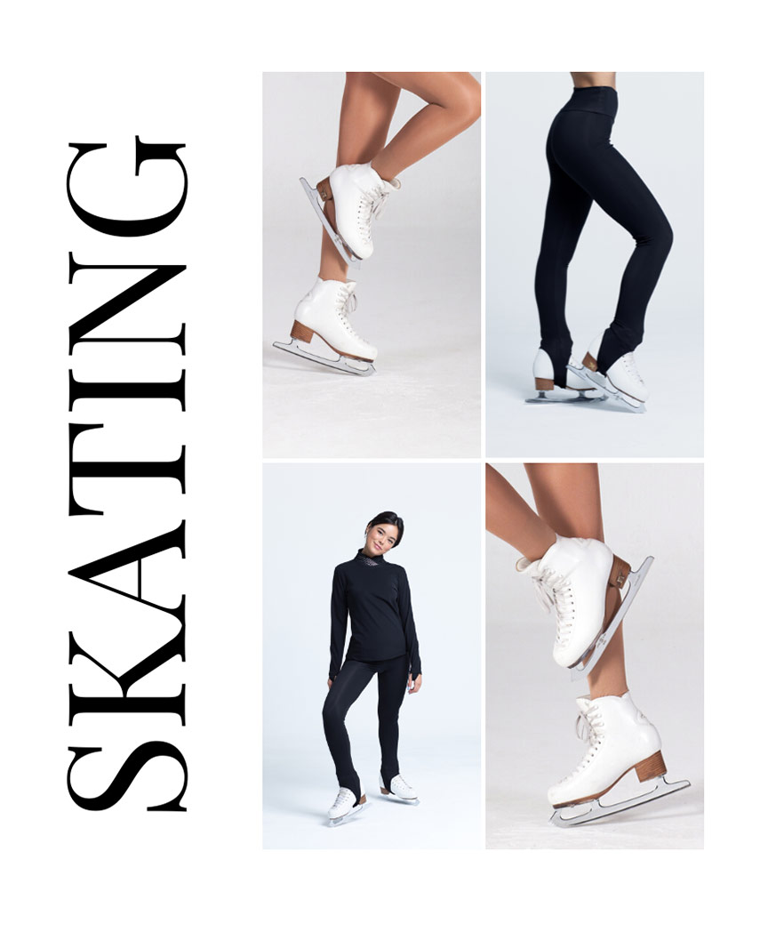 Figure skating tights and leggings